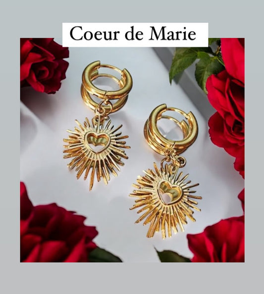 COEUR DE MARIE - Boucles d'oreilles